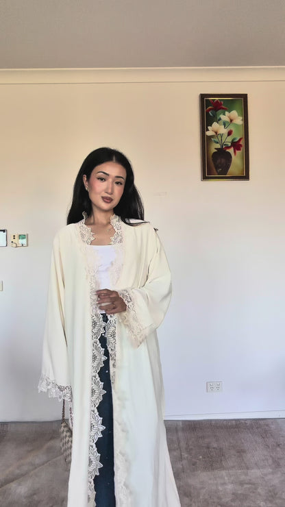 Lana lace Abaya